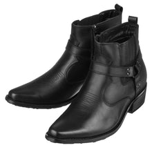 Load image into Gallery viewer, CALTO - T8112 - 3.3 Inches Taller (Black) - Zipper Boots
