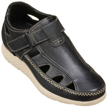 Load image into Gallery viewer, CALTO - K2132 - 2.8 Inches Taller (Black) - Fisherman Sandal Lightweight
