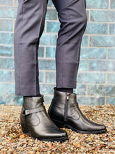 Load image into Gallery viewer, CALTO - T8112 - 3.3 Inches Taller (Black) - Zipper Boots
