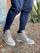 Load image into Gallery viewer, CALTO - T53120 - 2.6 Inches Taller (Nubuck Grey) - High top sneak-boot
