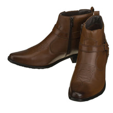 Load image into Gallery viewer, CALTO - T8113 - 3.3 Inches Taller (Dark Brown) - Zipper Boots
