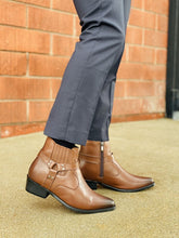 Load image into Gallery viewer, CALTO - T8113 - 3.3 Inches Taller (Dark Brown) - Zipper Boots
