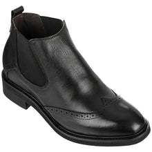 Load image into Gallery viewer, Leather Wing-Tip Ankle Boots - Three Inches - K28802
