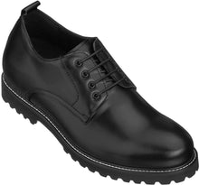 Load image into Gallery viewer, CALTO S9118 - 3" Taller Black Leather Elevator Work Shoes
