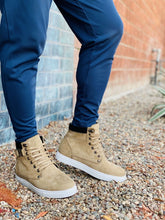 Load image into Gallery viewer, CALTO - T53121 - 2.6 Inches Taller (Nubuck Tan) - High top sneak-boot
