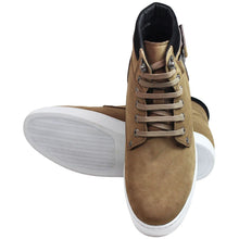 Load image into Gallery viewer, CALTO - T53121 - 2.6 Inches Taller (Nubuck Tan) - High top sneak-boot

