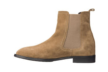 Load image into Gallery viewer, CALTO - K33091 - 2.9 Inches Taller (Khaki Brown) - Suede Chelsea Boot
