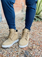 Load image into Gallery viewer, CALTO - T53121 - 2.6 Inches Taller (Nubuck Tan) - High top sneak-boot
