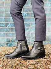 Load image into Gallery viewer, CALTO - T8112 - 3.3 Inches Taller (Black) - Zipper Boots
