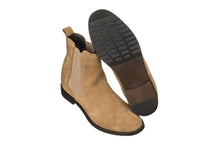 Load image into Gallery viewer, CALTO - K33091 - 2.9 Inches Taller (Khaki Brown) - Suede Chelsea Boot
