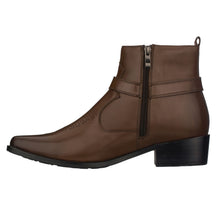 Load image into Gallery viewer, CALTO - T8113 - 3.3 Inches Taller (Dark Brown) - Zipper Boots
