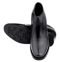 Load image into Gallery viewer, Black CALDEN Leather Zipper Dress Boots - 3.2 Inches - K50658

