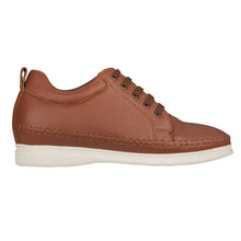 Load image into Gallery viewer, CALTO Casual 3 Inch Leather Elevator Sneakers - Brown - S4313
