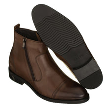Load image into Gallery viewer, CALTO - S28002 - 2.8 Inches Taller (Dark Brown) - Lightweight - Zipper Boots
