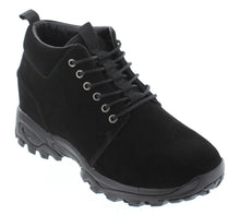 Load image into Gallery viewer, CALTO 3.2" Taller Black Hiker-Style Height-Enhancing Shoes H7222
