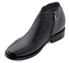Load image into Gallery viewer, Black CALDEN Leather Zipper Dress Boots - 3.2 Inches - K50658
