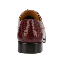 Load image into Gallery viewer, Sassy Crocodile Ostrich Print Lace-Up Dress Shoes

