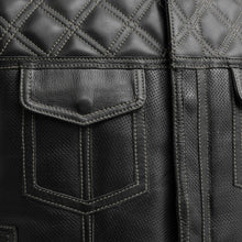 Load image into Gallery viewer, Upside Perforated Men's Club Style Leather Vest

