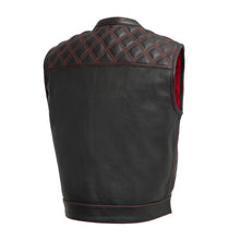 Load image into Gallery viewer, Upside Perforated Men's Club Style Leather Vest
