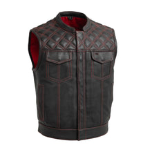 Load image into Gallery viewer, Upside Perforated Men's Club Style Leather Vest
