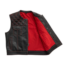 Load image into Gallery viewer, Upside Perforated Men's Club Style Leather Vest
