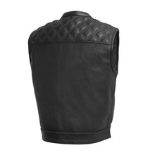 Load image into Gallery viewer, Upside Perforated Men's Club Style Leather Vest

