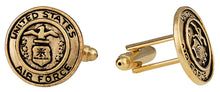 Load image into Gallery viewer, US Air Force Cufflinks Gold USAF

