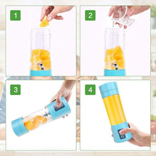 Load image into Gallery viewer, USB Electric Juicer Mini Portable Blender Electric Usb Juice Maker Juicer Bottle Blender Grinder Mixer Rechargeable Juicer Bottle Fruit Mixers Fruit Extractors Multifunction Juice Maker Machine Blender Smoothies
