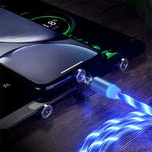 Load image into Gallery viewer, USB Phone  Magnet Phone Charger Cord Cable Car Phone Charger Mobile USB Magnetic Cable Micro USB Phones Cable Car Data Line Streamer Data Cable Fast Charging 360 Degree Magnetic USB Magnetic Cable Micro USB Magnet Phone Charger Cord
