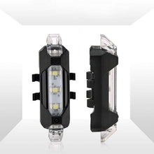 Load image into Gallery viewer, USB Rechargeable  3 Mode Bicycle Front Light Lamp Bike Headlight Cycling LED Powerful Bicycle Front Headlight Waterproof Bike Headlight End Tail Light Set 300 Lumen
