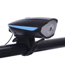 Load image into Gallery viewer, USB Rechargeable LED Display Light Bike Front Light Headlights Electric Horn Bell Cycling Rainproof Flashlight Waterproof Bicycle Lights With Horn Bike Lights For Road Electric Scooter And Mountain Bike Night Safety Flashlight

