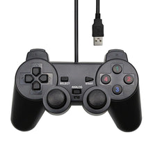 Load image into Gallery viewer, USB Wired Controller Gamepad For Computer Laptop Joystick Black Vibration PC Game Joystick Double Vibration Feedback Motors Fit for PC Computer
