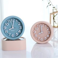 Load image into Gallery viewer, USB/AAA Powered LED Digital Clock Wooden Alarm Clock Table Clock Wooden Digital Alarm Clock with Wireless Charging 3 Alarms LED Display Sound Control and Snooze Dual for Bedroom Bedside Office Voice Control Electronic Clock Desktop Decor
