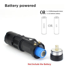 Load image into Gallery viewer, UV 365nm light wood's lamp Rechargeable Portable Mini Handheld Fluorescent Agent  Purple Light USB Ultraviolet Flashlight Detection Flashlight For Dog Urine Pet Stains 370nm
