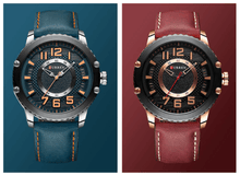 Load image into Gallery viewer, Men's Waterproof  Sport Watch With Leather  Belts  And Large Numbers Details Unique Design Perfect Gift
