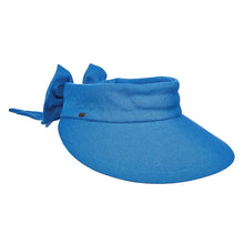 Load image into Gallery viewer, Scala Cotton Bow Visor - Womens Visor
