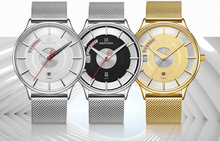 Load image into Gallery viewer, Universal Waterproof Modern Luxury Watch Stainless Steel Hardlex Glass Excellent Design Perfect Gift For Him
