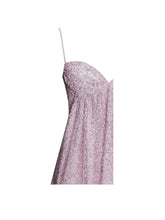 Load image into Gallery viewer, Wallie Pink Rhinestone Embellished Mesh Backless Gown
