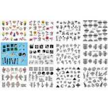 Load image into Gallery viewer, Valentines Heart Letter Flower Nail Stickers Sliders For Nails Water Decals Sticker Tips Manicure Decals for Nail Art Decoration Including Hearts Stars Letters Bowknot Leaves Flowers Plants Fruits Butterflies Nail Art Decoration
