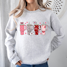 Load image into Gallery viewer, Valentine Tumbler Crew Sweatshirt

