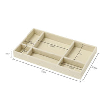 Load image into Gallery viewer, Velvet Jewelry Tray Handicraft Accessories Storage Ring Earring Necklace Finished Product Display Box Grey Beige Organizer Jewelry Storage Organizer Drawer Tray for Necklaces, Rings, Bracelets and Earrings
