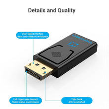 Load image into Gallery viewer, Vention DP To HDMI Adapter And 4K DP To HDMI Video Audio Converter for PC Laptop Projector Monitor
