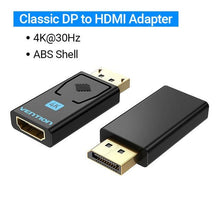 Load image into Gallery viewer, Vention DP To HDMI Adapter And 4K DP To HDMI Video Audio Converter for PC Laptop Projector Monitor
