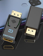 Load image into Gallery viewer, Vention DP To HDMI Adapter And 4K DP To HDMI Video Audio Converter for PC Laptop Projector Monitor
