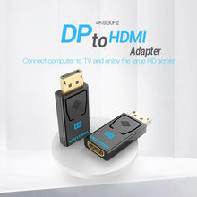 Load image into Gallery viewer, Vention DP To HDMI Adapter And 4K DP To HDMI Video Audio Converter for PC Laptop Projector Monitor
