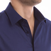 Load image into Gallery viewer, goTIELESS Ultimate Dress Shirt (Navy)
