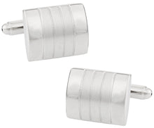 Load image into Gallery viewer, Versatile Silver Cufflinks
