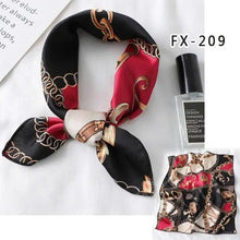 Load image into Gallery viewer, Versatile Square Silk Scarf For Women Fashionable Printed Small Neck Scarfs Office Lady Hair Band Foulard Hand For Female Bandana Shawl
