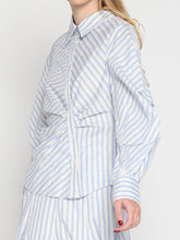 Load image into Gallery viewer, Vertical and Horizontal Striped Shirt
