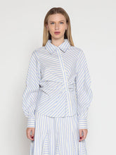 Load image into Gallery viewer, Vertical and Horizontal Striped Shirt
